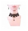 Meiysh Gothic Pendant Necklace Earrings
