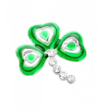 Luck Irish Patricks Shamrock Rhinestone