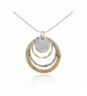 Jewelry Graduated Circles Sterling Necklace