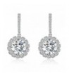 SBLING Platinum Plated Sterling Zirconia Earrings