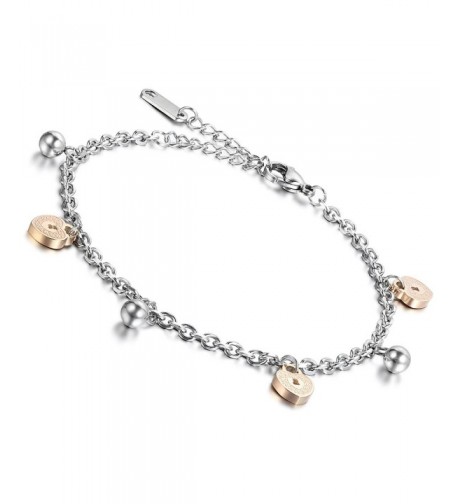 Flongo Ladies Simple Stainless Bracelet