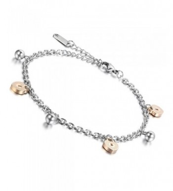 Flongo Ladies Simple Stainless Bracelet