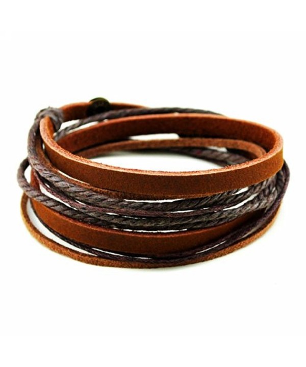 Cherryzz Fashion Leather Wristband Bracelet