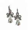 Ribbon Rhinestone Tear Fashion Earrings