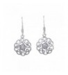 Sterling Silver Celtic Aquamarine Earrings