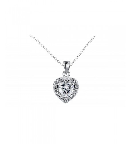 NYC Sterling Zirconia Pendant Necklace