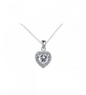 NYC Sterling Zirconia Pendant Necklace