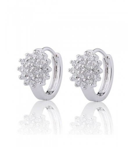 GULICX Jewellery Zirconia Pierced Earrings