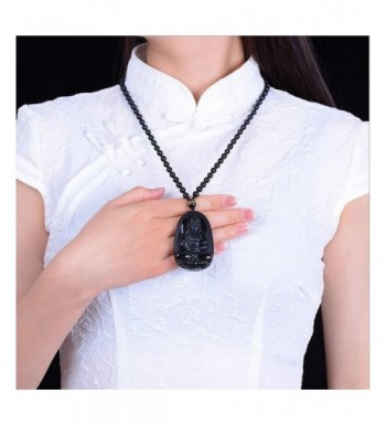 Natural Obsidian Handmade Pendant Necklace