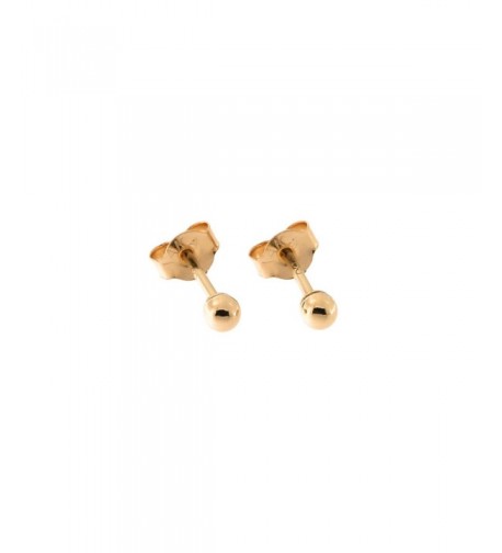 Rose Gold Ball Stud Earrings