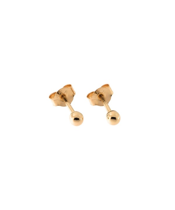 Rose Gold Ball Stud Earrings