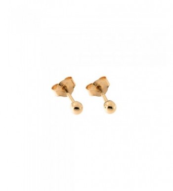 Rose Gold Ball Stud Earrings