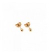 Rose Gold Ball Stud Earrings