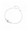 Anklet Sterling Silver Adjustable bracelet