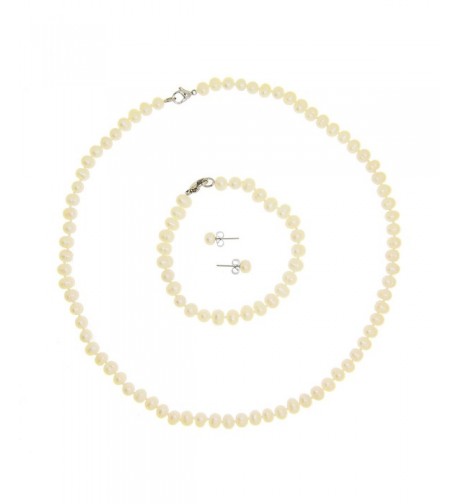 Cultured Freshwater Necklace Bracelet Earrings