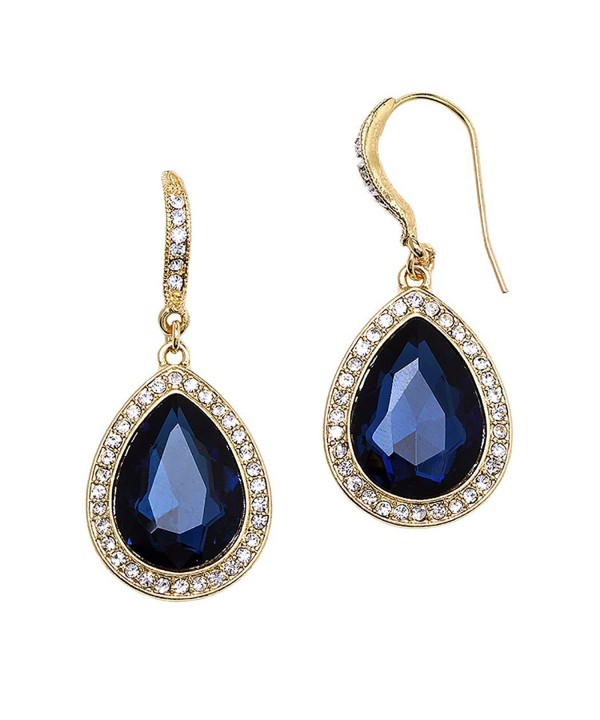 Rosemarie Collections Teardrop Rhinestone Statement