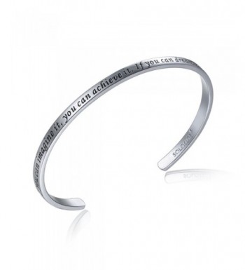 SOLOCUTE Sterling Bracelet Inspirational Bracelets