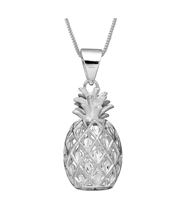 Sterling Silver Pineapple Pendant Chain