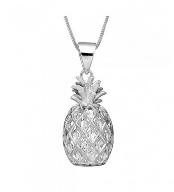 Sterling Silver Pineapple Pendant Chain