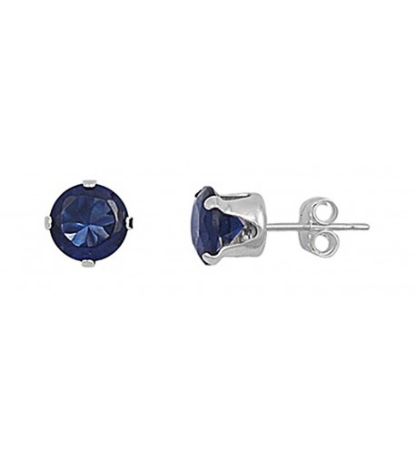 Sterling Silver Round Zirconia Earrings