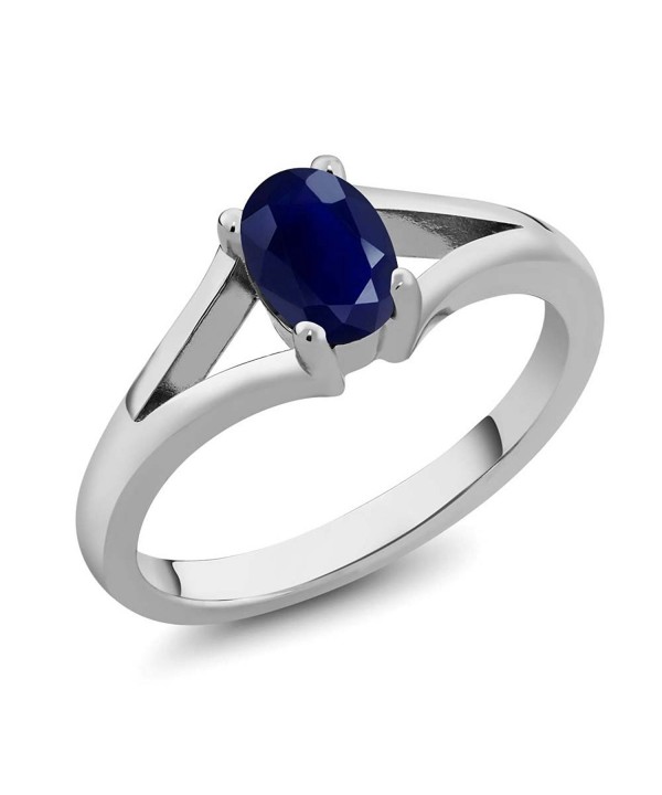 Sapphire Gemstone Birthstone Sterling Solitaire