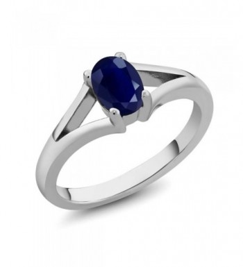 Sapphire Gemstone Birthstone Sterling Solitaire