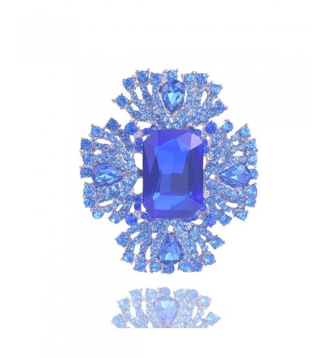 Yilanair Bouque Crystal Brooch Evening