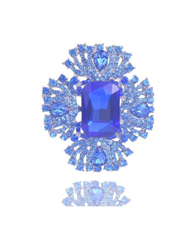 Yilanair Bouque Crystal Brooch Evening