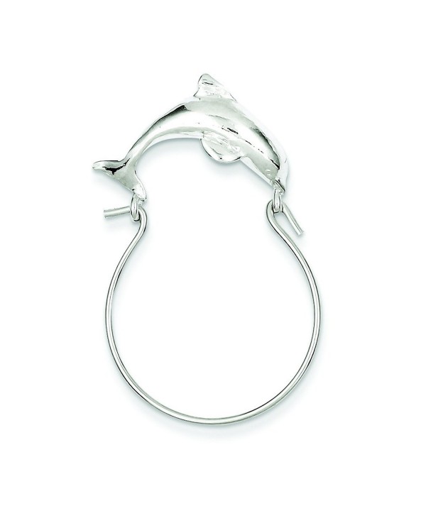 Sterling Silver Dolphin Charm Holder