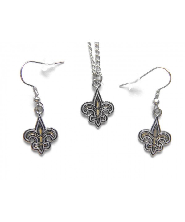 Orleans Saints Necklace Dangle Earring