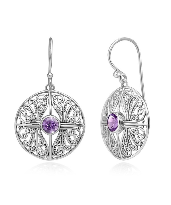 Sterling Filigree Inspired Amethyst Gemstones