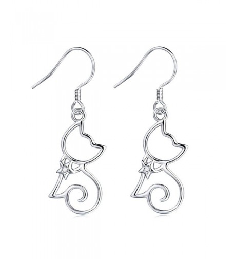 MASOP Sterling Silver Zirconia Earrings