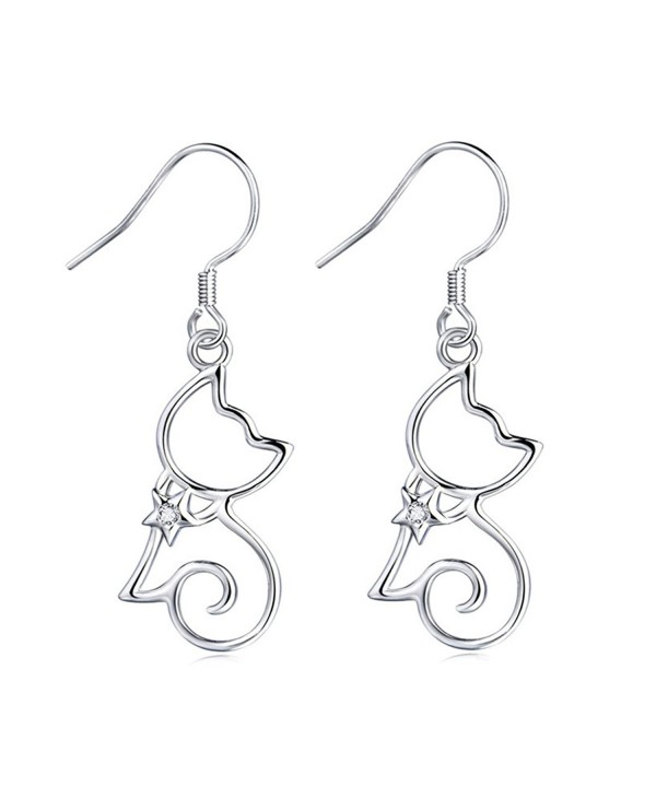 MASOP Sterling Silver Zirconia Earrings