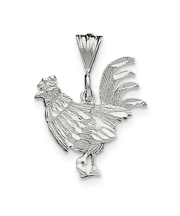 Sterling Silver Rooster Charm 0 9IN