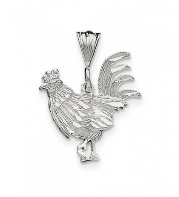 Sterling Silver Rooster Charm 0 9IN