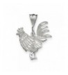 Sterling Silver Rooster Charm 0 9IN