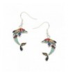 Liavys Multi Color Dolphin Fashionable Earrings