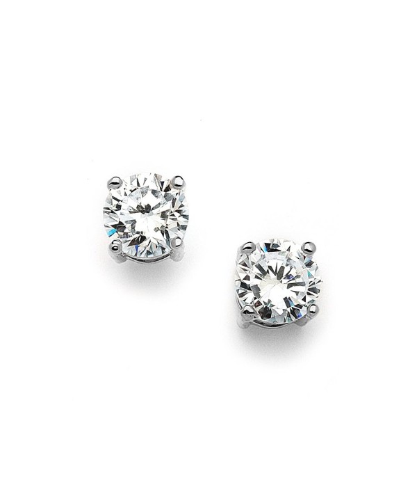 Mariell Carat Round Cut Stud Earrings