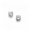 Mariell Carat Round Cut Stud Earrings