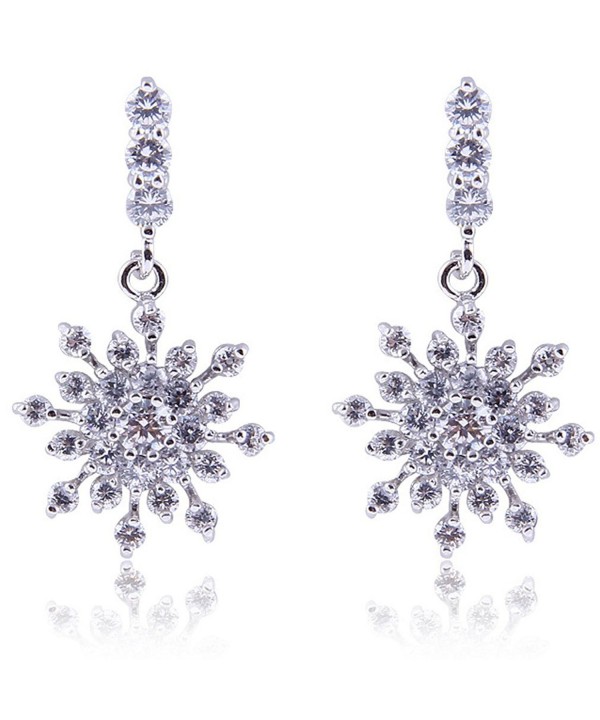 YAZILIND Dazzling Flawless Zirconia Snowflake