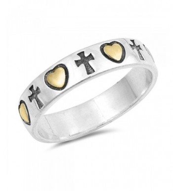 Gold Tone Promise Eternity Sterling Silver