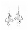 Prancing Equine Sterling Silver Earrings