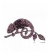 Alilang Amethyst Crystal Rhinestone Chameleon