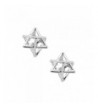 Spinningdaisy Handcrafted Brushed Merkaba Earrings