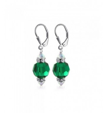 Gem Avenue Sterling Swarovski Leverback
