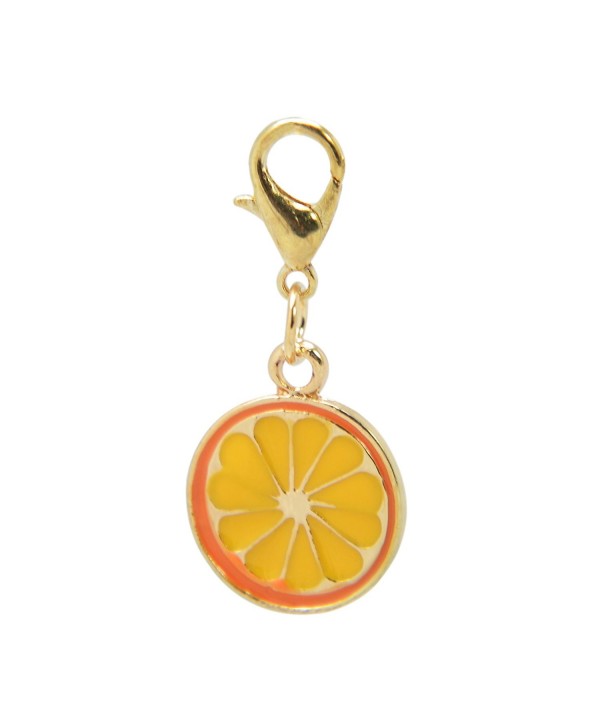 Paialco Enamel Orange Fruit Charms