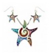 DianaL Boutique Colorful Enameled Starfish
