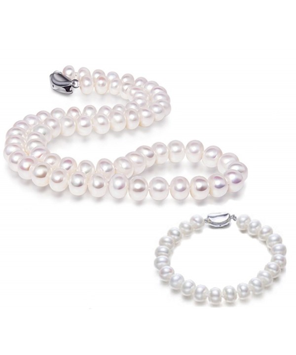 JYX Freshwater Pearl Necklace Bracelet