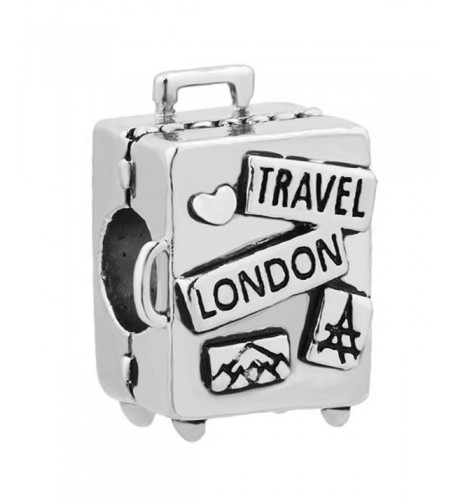 ReisJewelry Travel Charms Bracelets Suitcase