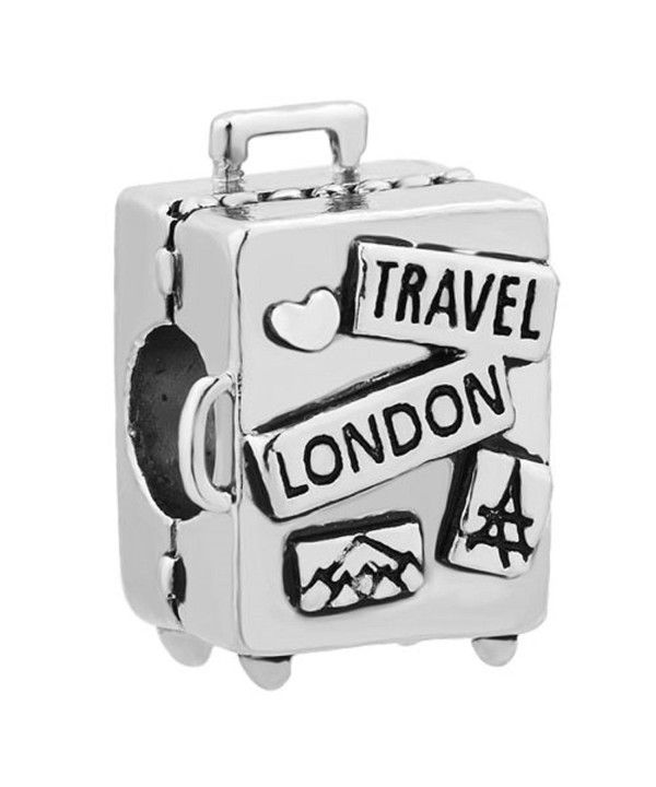 ReisJewelry Travel Charms Bracelets Suitcase